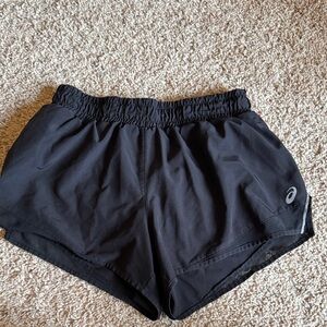 ASICS Women's Black Athletic Running Shorts
